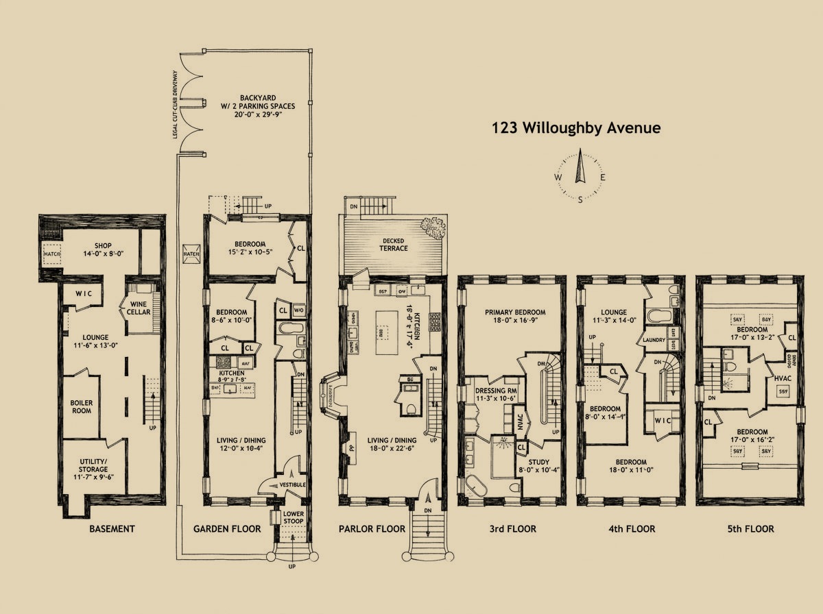 123 Willoughby Avenue floor plan