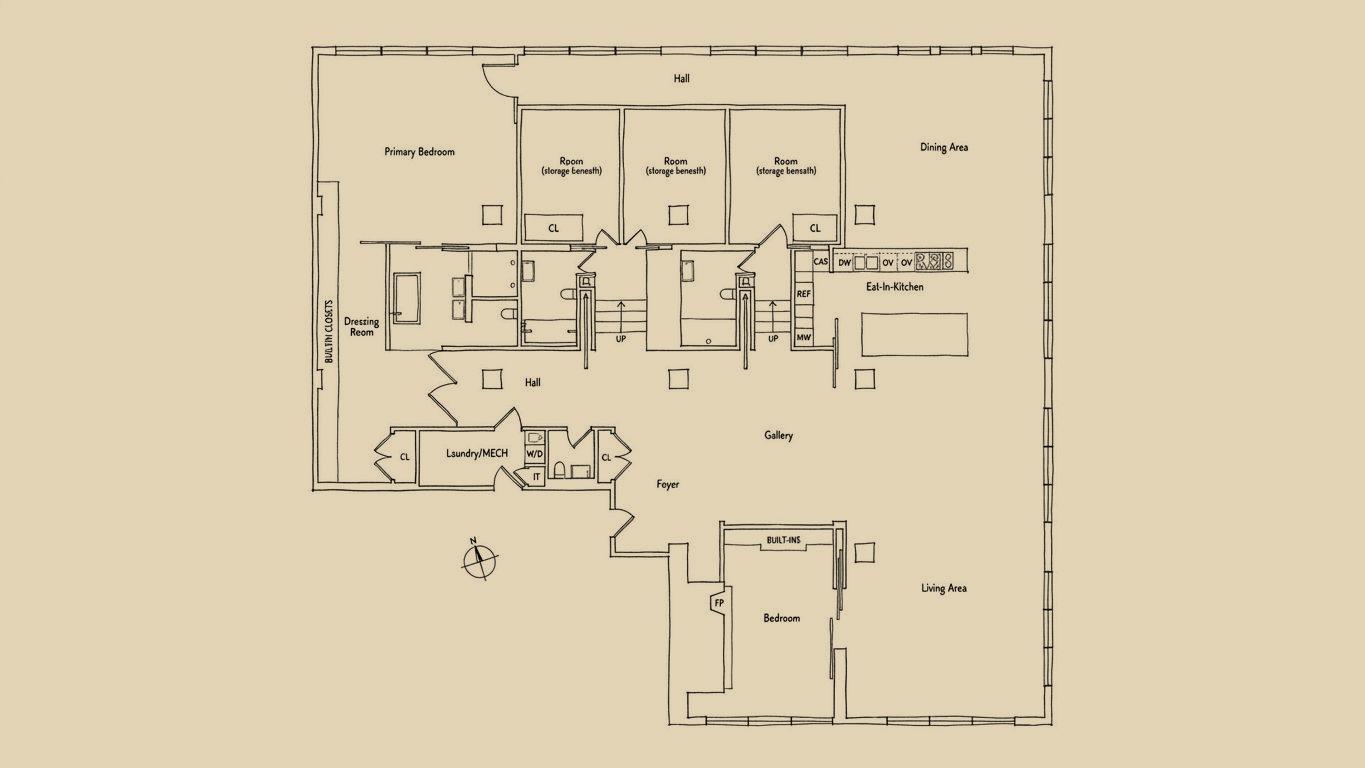 145 Hudson Street floor plan