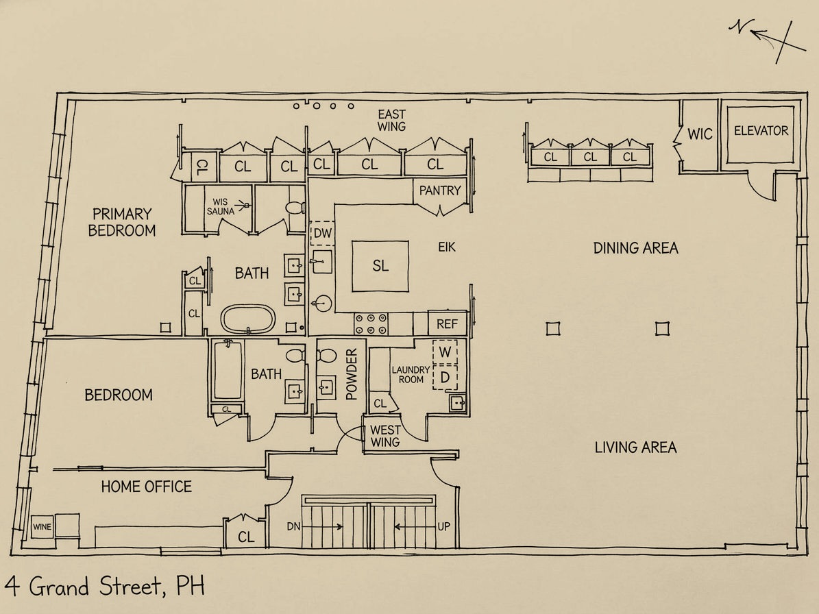 184 Grand Street floor plan