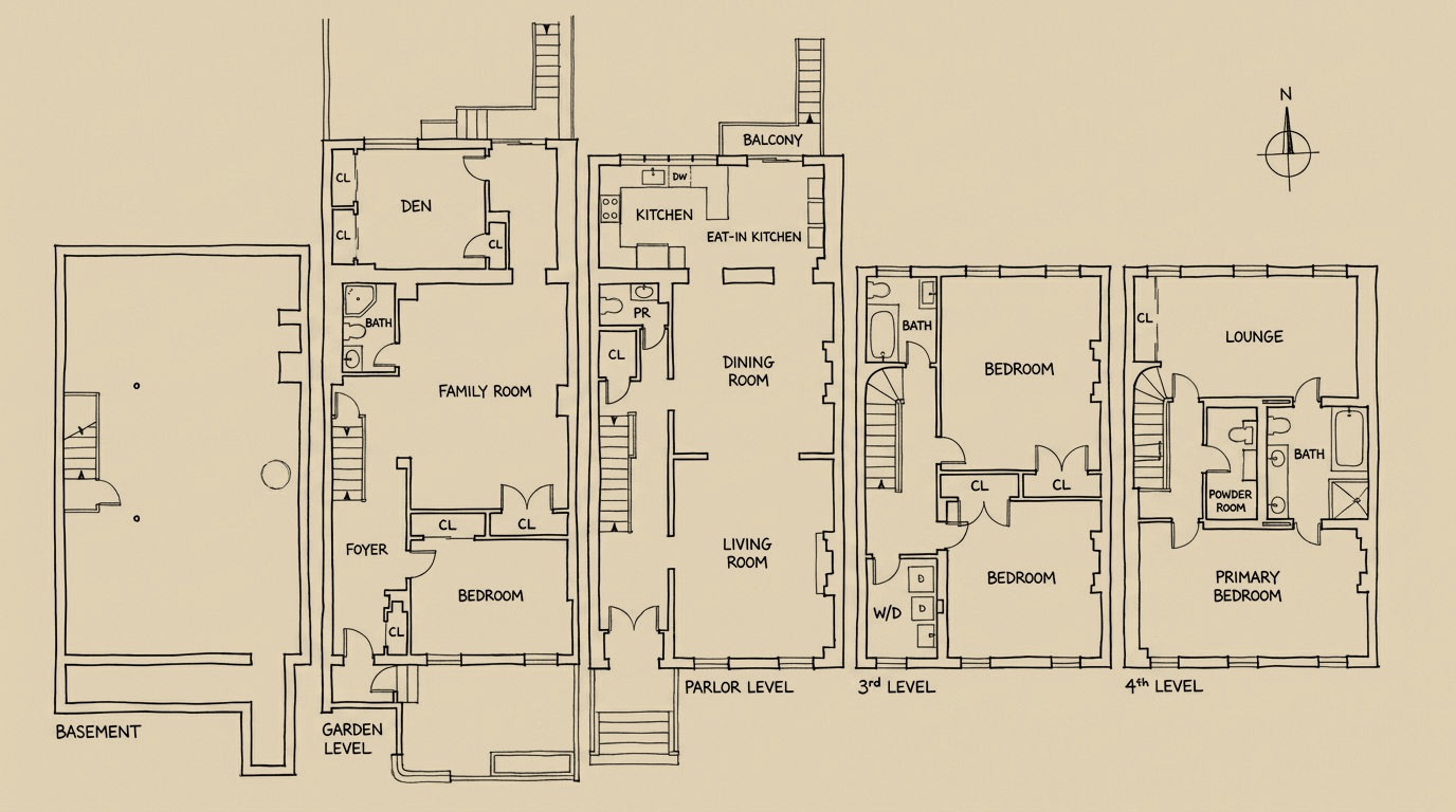 243 Kane Street floor plan