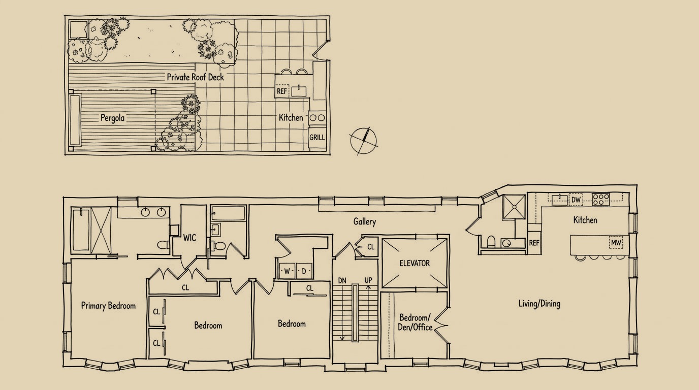 343 Sixth Avenue #4 floor plan