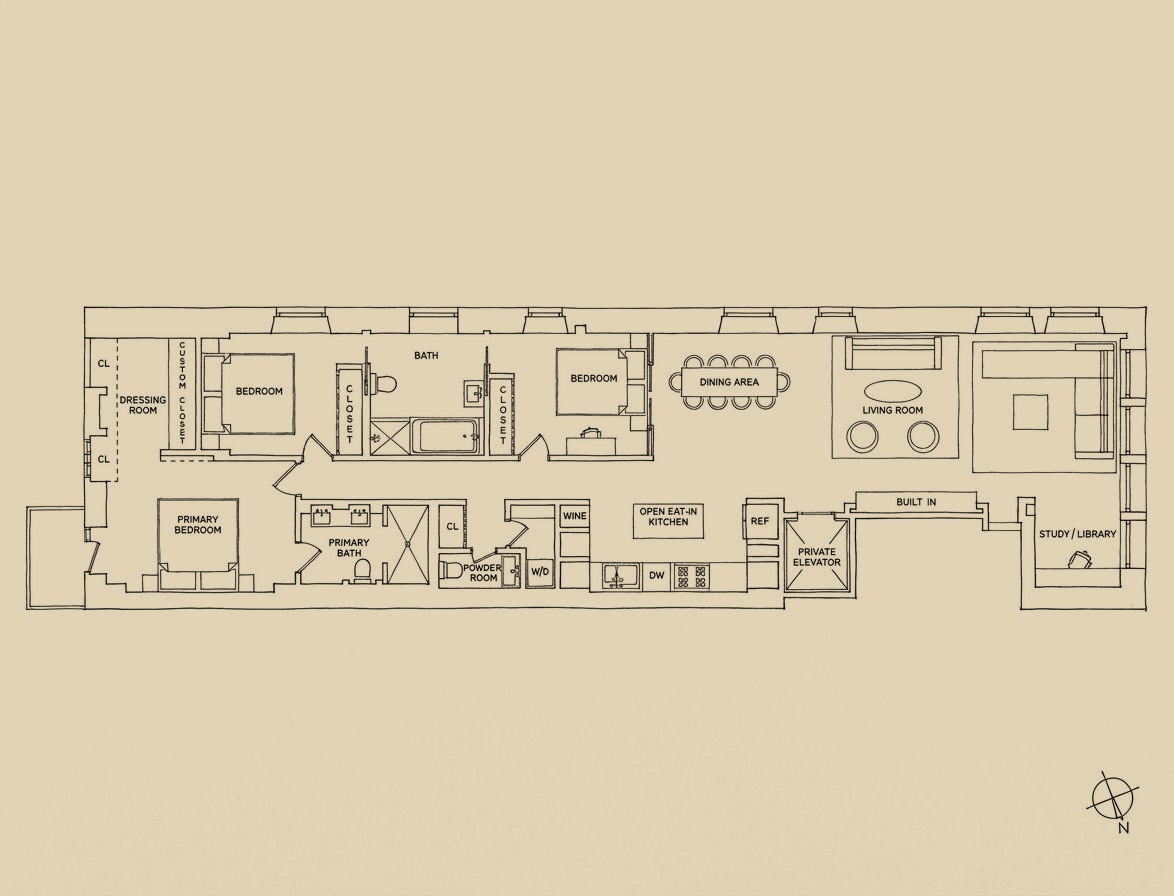 345 West Broadway floor plan