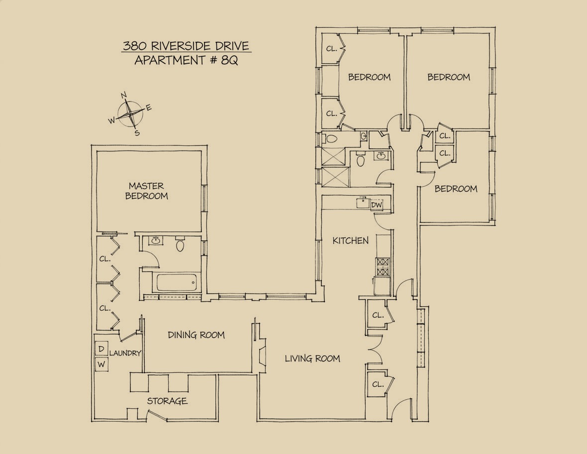 380 Riverside Drive floor plan