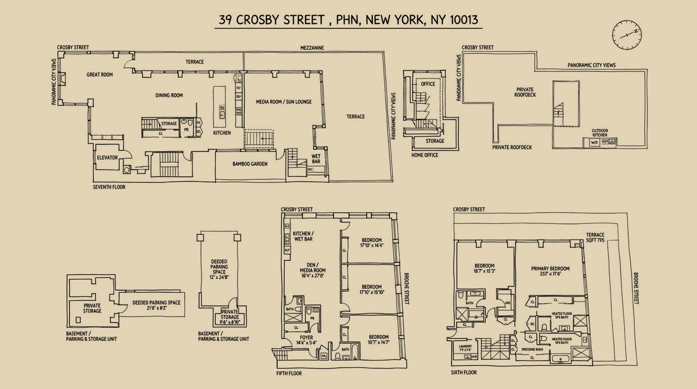39 Crosby Street floor plan
