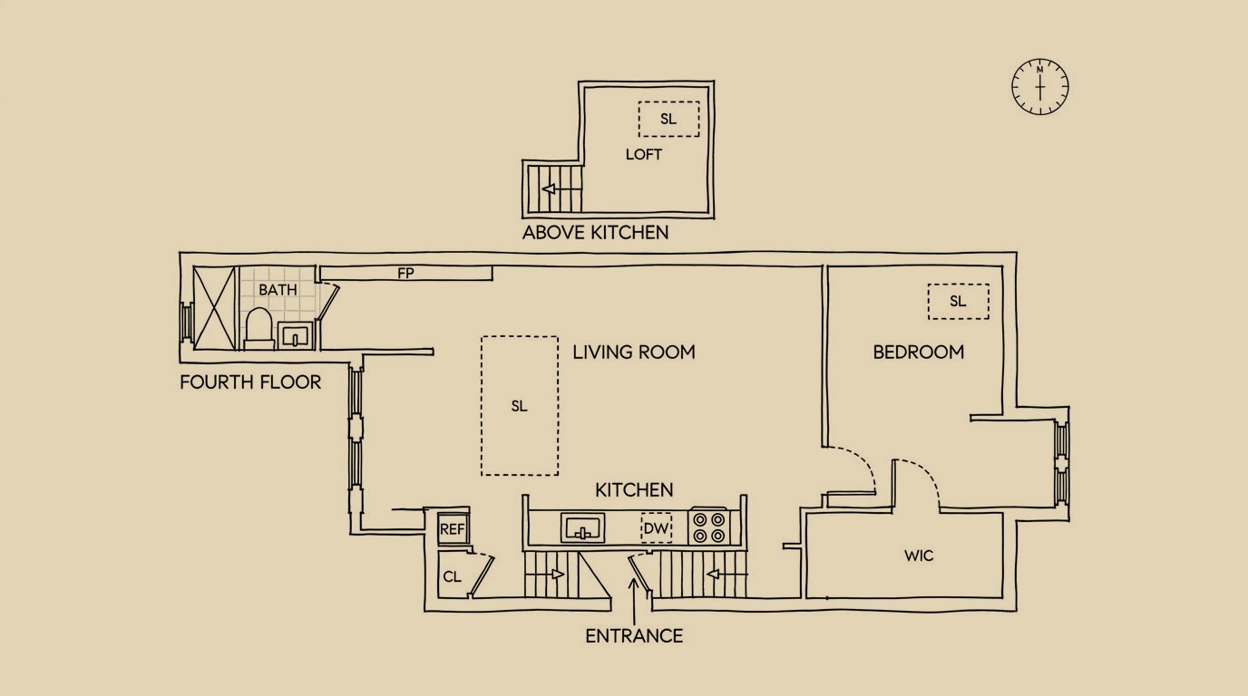 46 Carmine Street floor plan