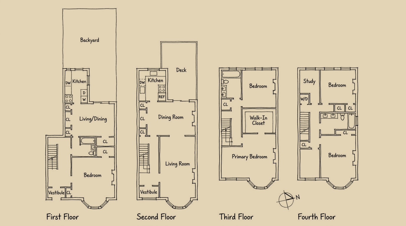 537 Second Street floor plan