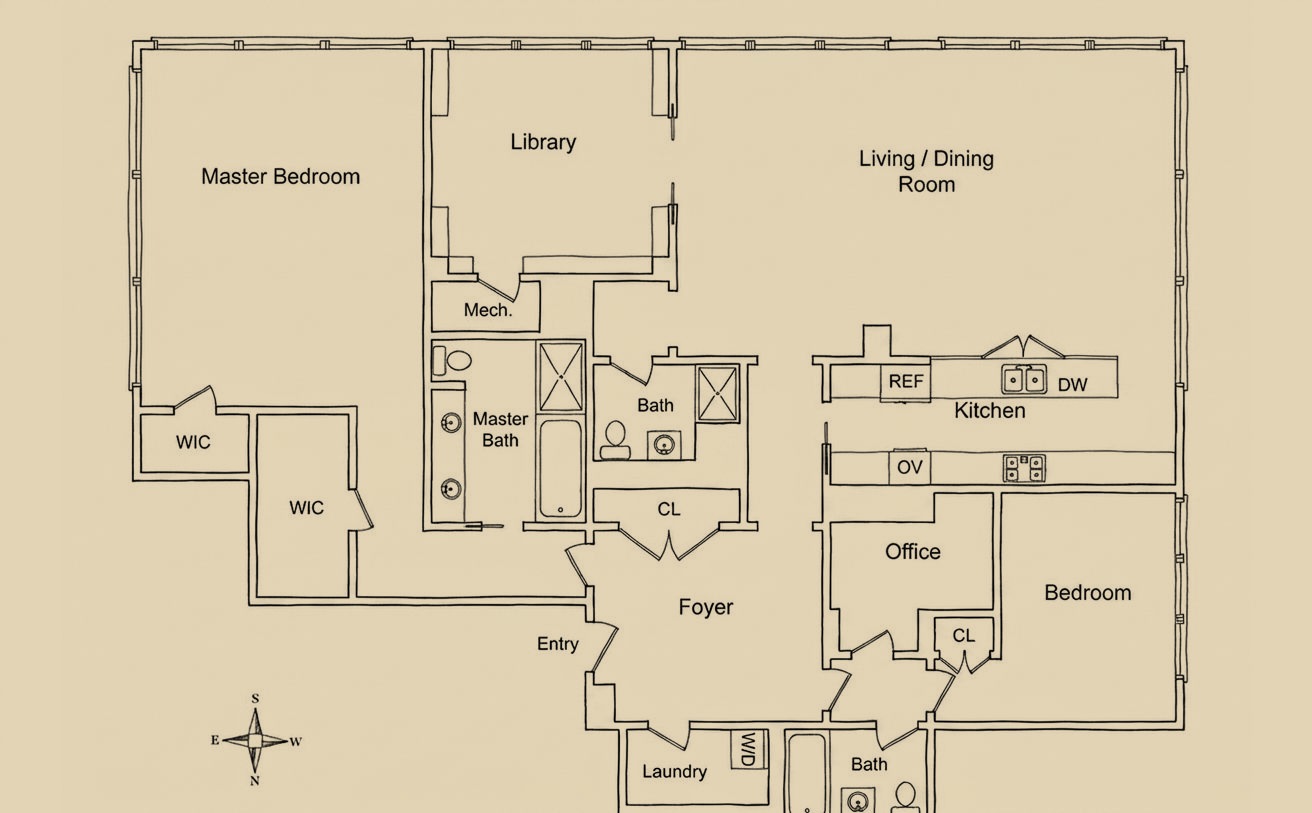 7 Hubert Street #10A floor plan