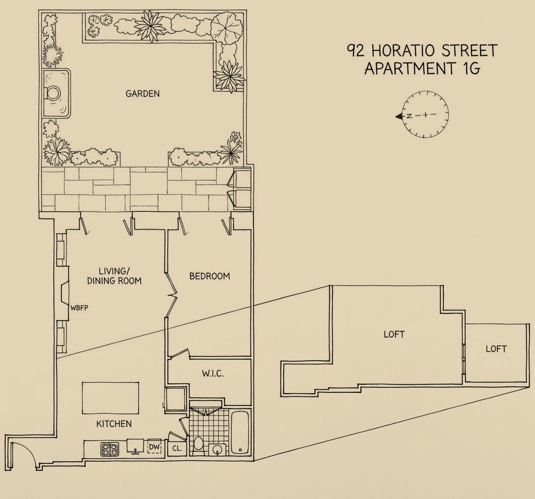 92 Horatio Street floor plan