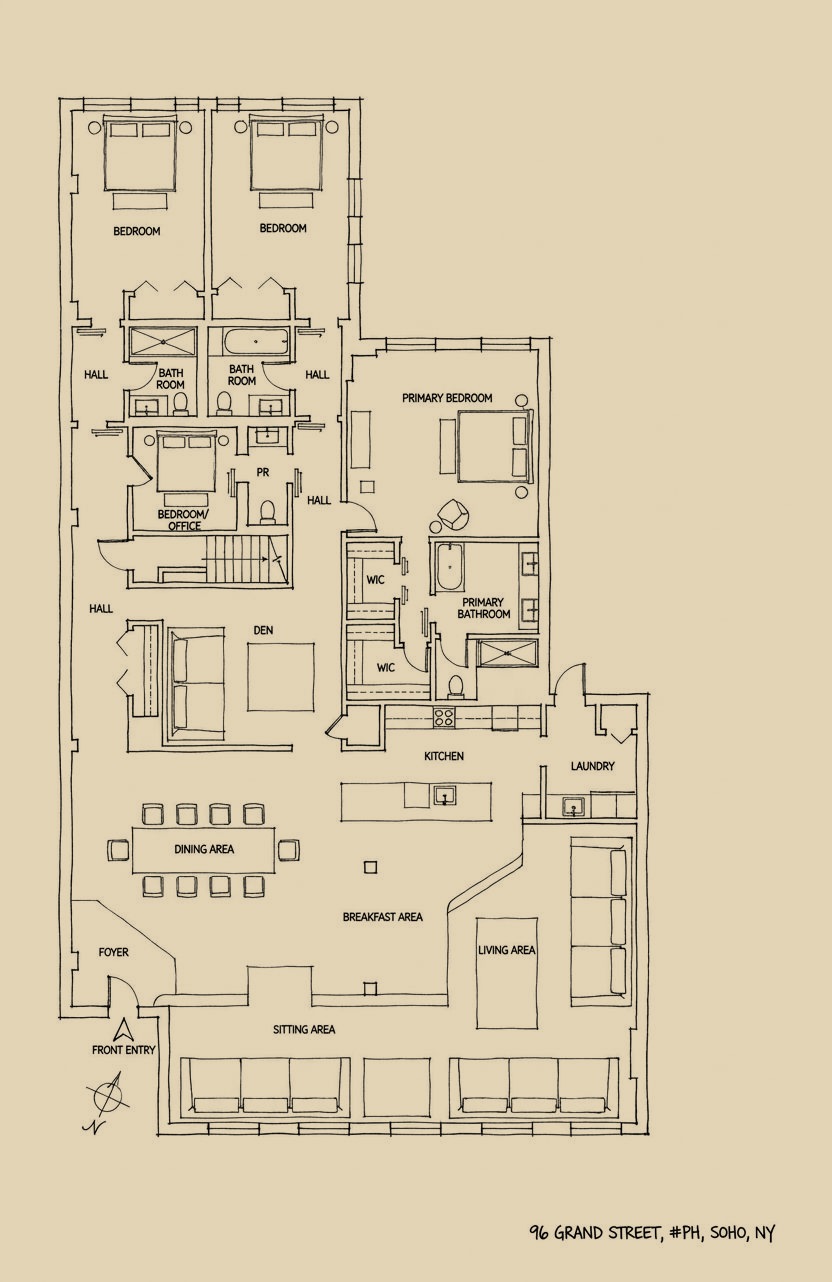 96 Grand Street floor plan
